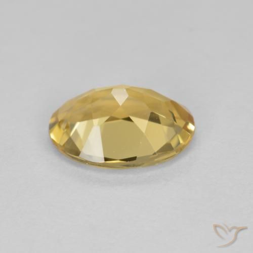 Berilo Dourado Dourado Natural 1.34ct, Corte Oval, VVS-VS
