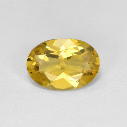 Berilo Dourado Amarelo escuro Natural 1.11ct, Corte Oval, VS