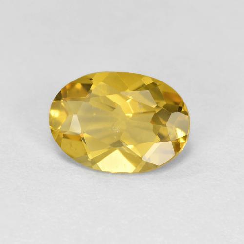 Berilo Dourado Amarelo escuro Natural 1.11ct, Corte Oval, VS