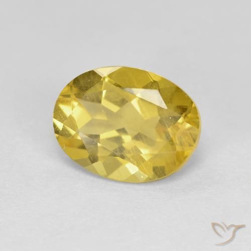 Berilo Dourado amarelo médio Natural 1.72ct, oval, VS