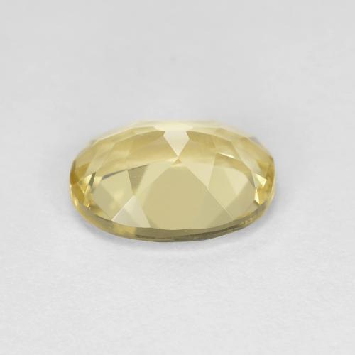 Berilo Dourado Amarelo Terroso Natural 1.63ct, Corte Oval, VVS