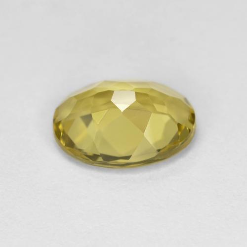 Berilo dourado amarelo natural 1,59ct, corte oval, VVS