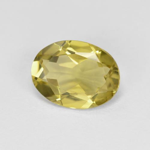 Berilo dourado amarelo natural 1,55ct, corte oval, VVS