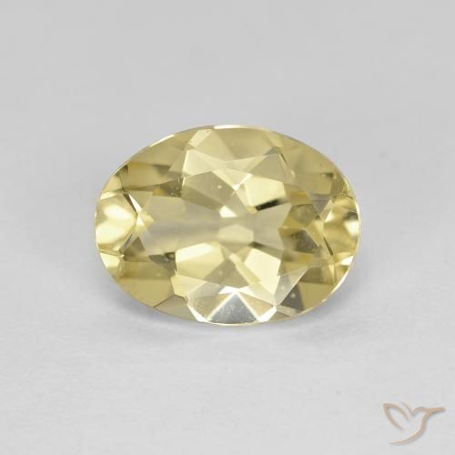1.60ct Natural Amarelo Terroso Claro Berilo Dourado, oval, VVS