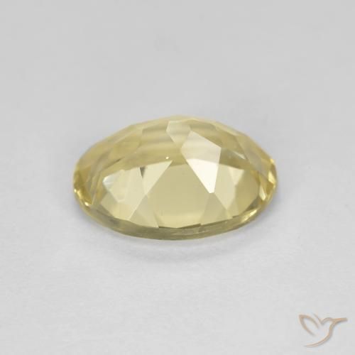 Berilo Dourado Amarelo Terroso Claro Natural 1.60ct, oval, VVS