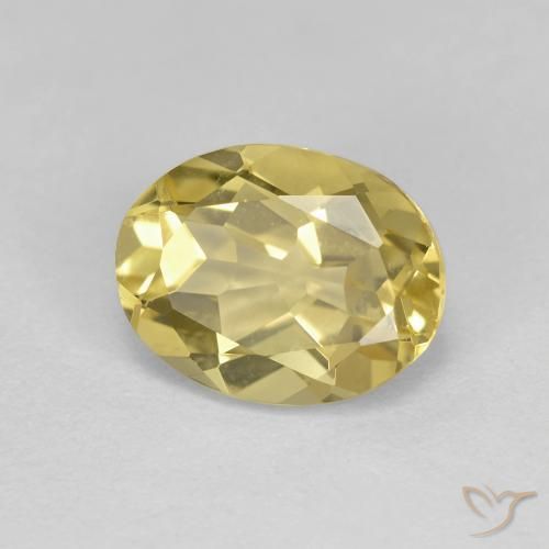 Berilo Dourado Luz amarela Natural 1.98ct, oval, VVS