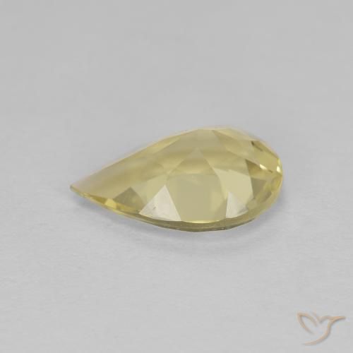 Berilo Dourado amarelo quente Natural 1.05ct, Formato de pêra, VVS