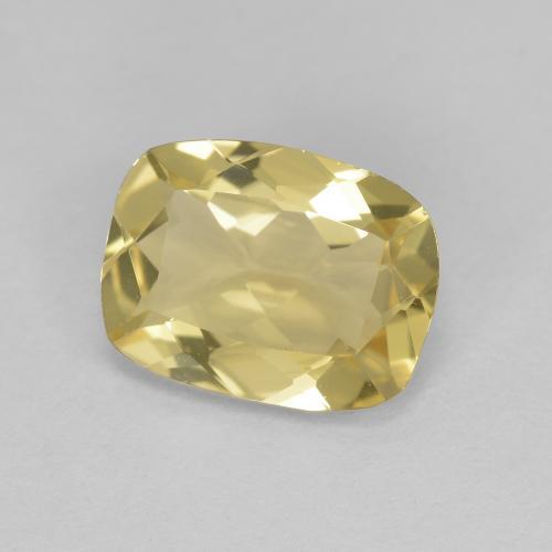 Berilo dourado amarelo natural 1,54ct, almofada cortada, VVS
