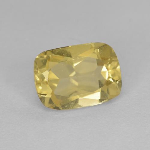 Berilo dourado dourado natural 1,28ct, almofada cortada, VVS