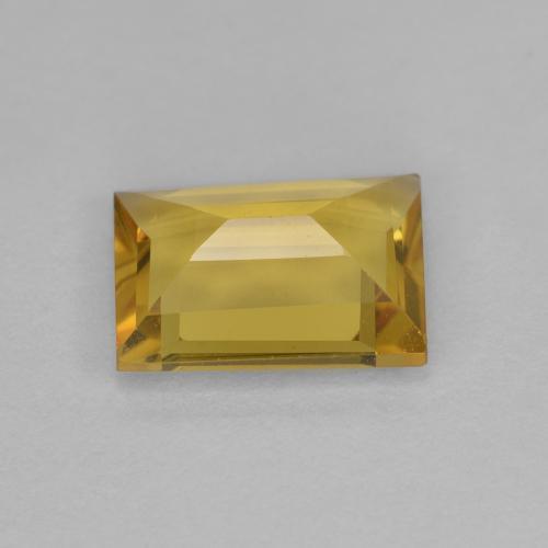 Berilo Dourado Amarelo claro mel Natural 1.18ct, baguete, VVS