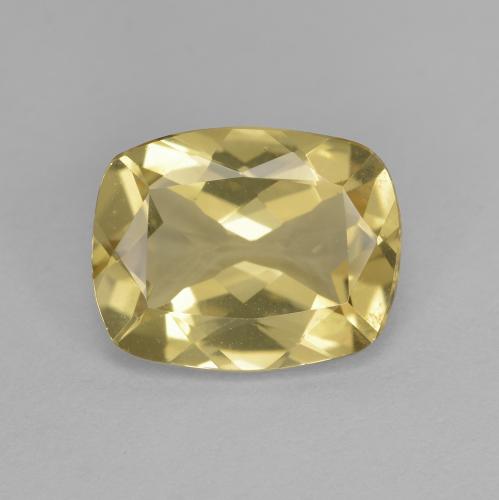 Berilo dourado amarelo natural 2,32ct, almofada cortada, VVS