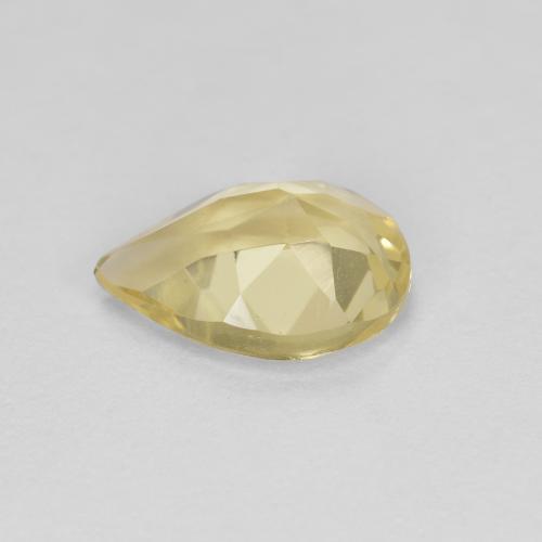 Berilo Dourado amarelo médio Natural 1.08ct, Formato de pêra, VVS