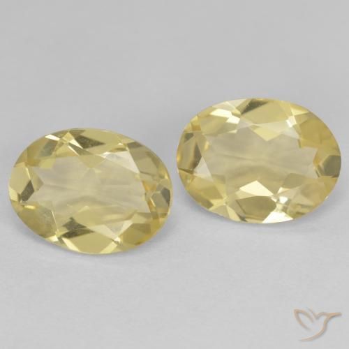 Pedras preciosas de Berilo Dourado amarelo médio natural de 2.89 ct, oval, VVS-VS