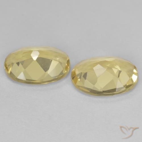 Pedras preciosas de Berilo Dourado amarelo médio natural de 2.89 ct, oval, VVS-VS