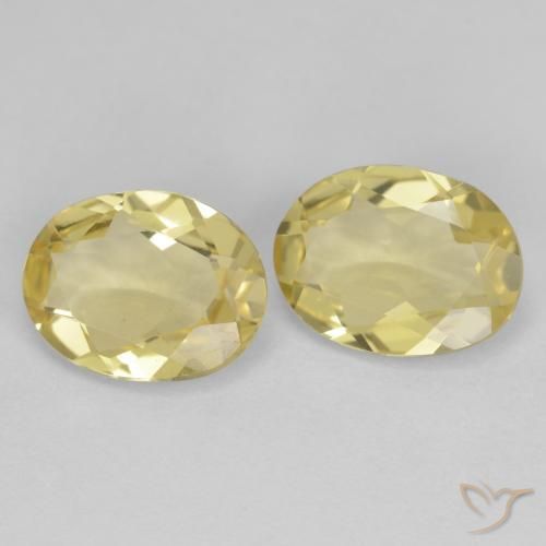 Pedras preciosas de Berilo Dourado Amarelo Dijon natural de 2.61 ct, oval, VVS-VS