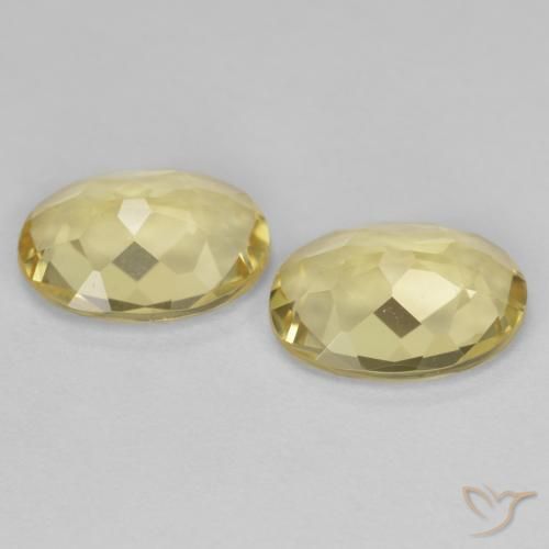 Pedras preciosas de Berilo Dourado Amarelo Dijon natural de 2.61 ct, oval, VVS-VS