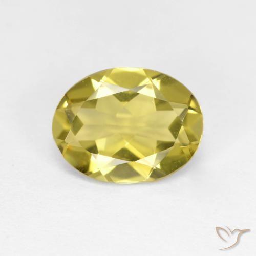 1.55ct Natural amarelo médio Berilo Dourado, oval, VVS-VS