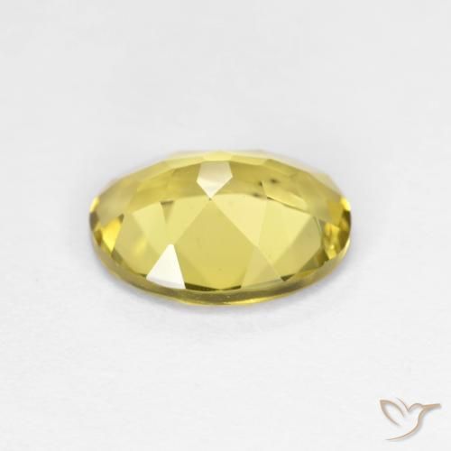 Berilo Dourado amarelo médio Natural 1.55ct, oval, VVS-VS