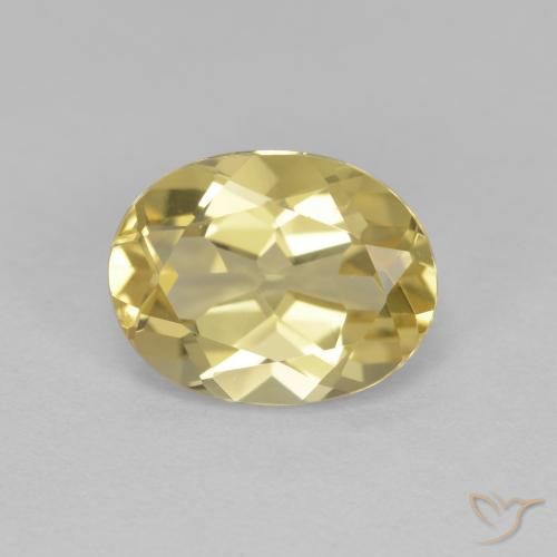1.92ct Natural Luz amarela Berilo Dourado, oval, VVS-VS