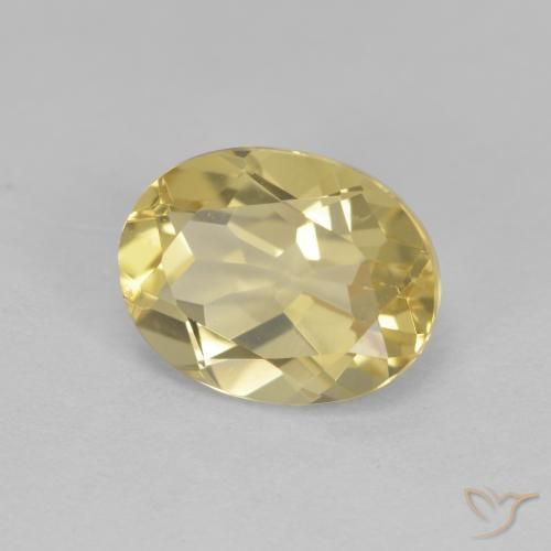 Berilo Dourado Luz amarela Natural 1.92ct, oval, VVS-VS