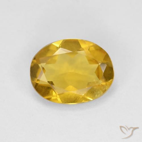 Berilo Dourado Amarelo escuro Natural 1.44ct, Corte Oval, VS