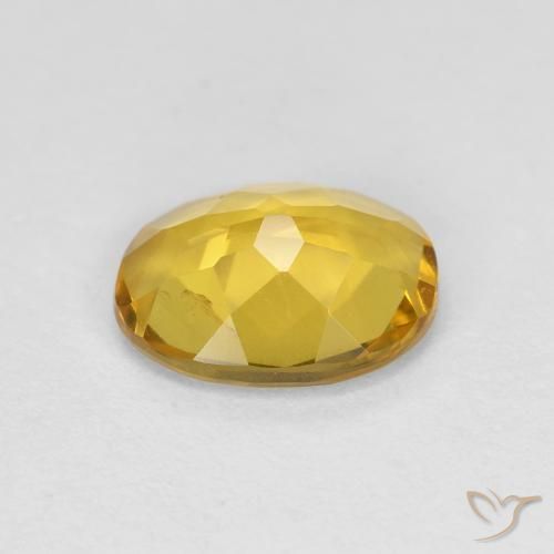 Berilo Dourado Amarelo escuro Natural 1.44ct, Corte Oval, VS