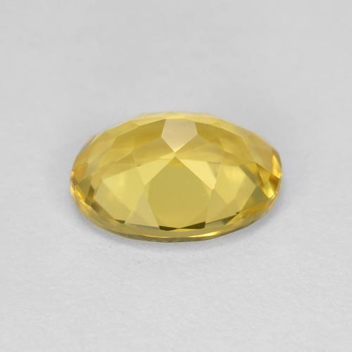 Berilo dourado amarelo natural 1,73ct, corte oval, VS