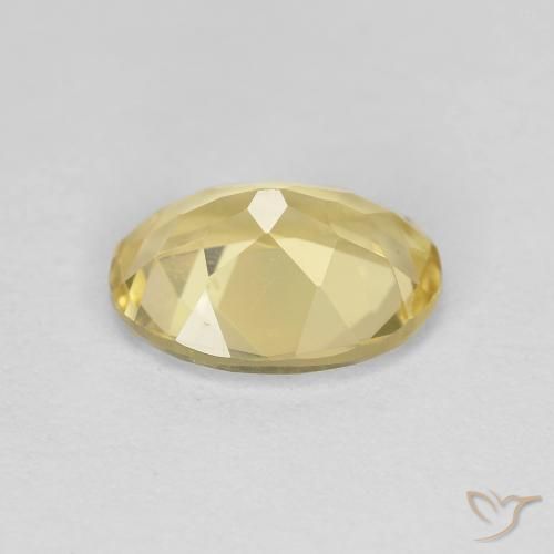 Berilo Dourado Amarelo claro médio Natural 1.52ct, oval, VS