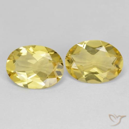 Pedras preciosas de Berilo Dourado Amarelo Dijon natural de 2.77 ct, oval, VVS-VS
