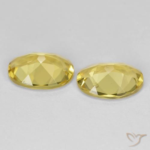Pedras preciosas de Berilo Dourado Amarelo Dijon natural de 2.77 ct, oval, VVS-VS