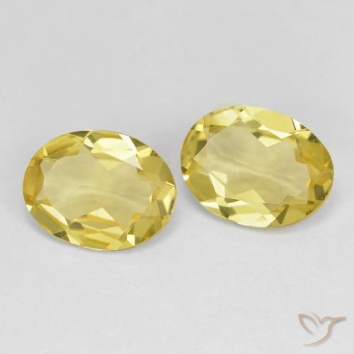 Pedras preciosas de Berilo Dourado Amarelo Dijon natural de 2.68 ct, oval, VVS-VS