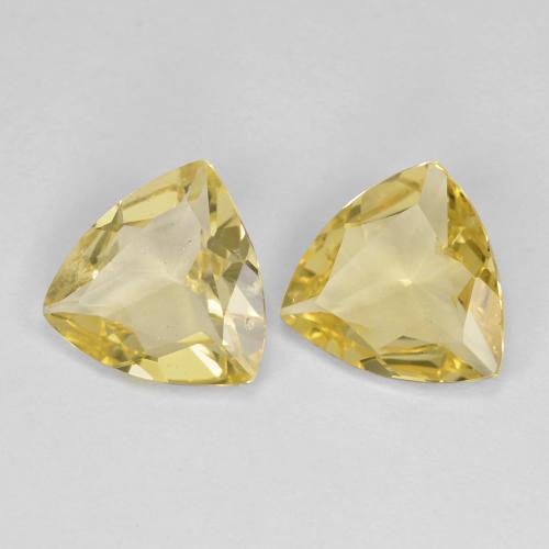 Pedras preciosas de Berilo Dourado Luz Dourada natural de 2.25 ct, Trilhão, VS