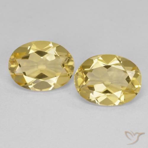 3.36ctw Natural Luz amarela Berilo Dourado, oval, VS