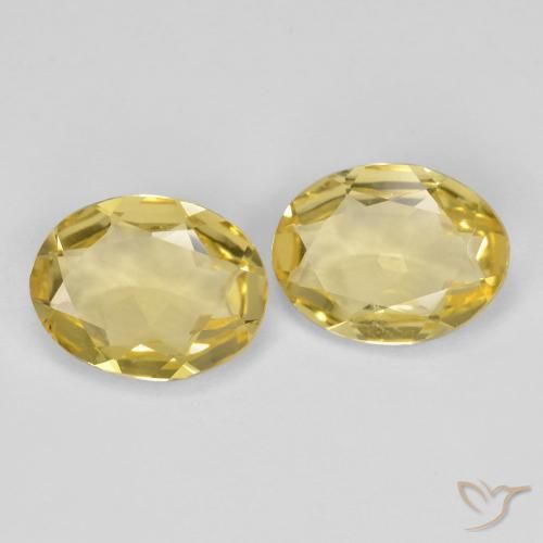 Pedras preciosas de Berilo Dourado Luz Dourada natural de 2.96 ct, oval, VVS-VS