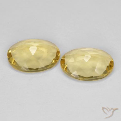 Pedras preciosas de Berilo Dourado Luz Dourada natural de 2.96 ct, oval, VVS-VS