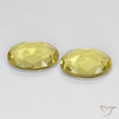 Pedras preciosas de Berilo Dourado amarelo médio natural de 1.90 ct, oval, VS