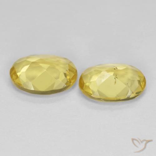 Pedras preciosas de Berilo Dourado Amarelo claro médio natural de 1.92 ct, oval, VS