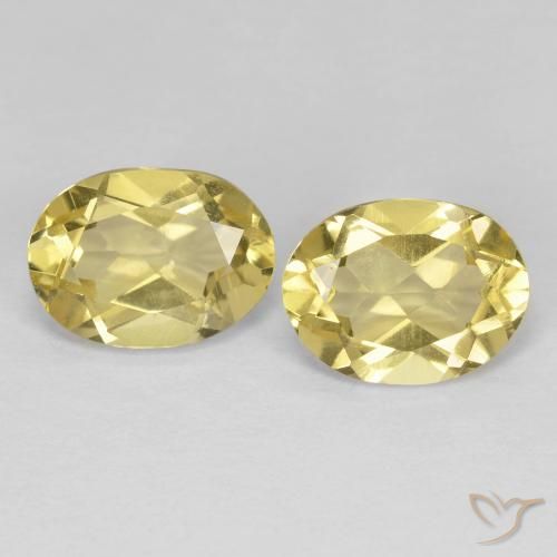 2.34ctw Natural Amarelo claro médio Berilo Dourado, oval, VS