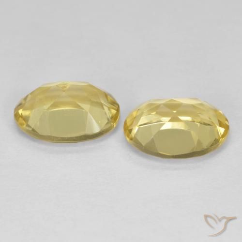 Pedras preciosas de Berilo Dourado Amarelo claro médio natural de 2.34 ct, oval, VS