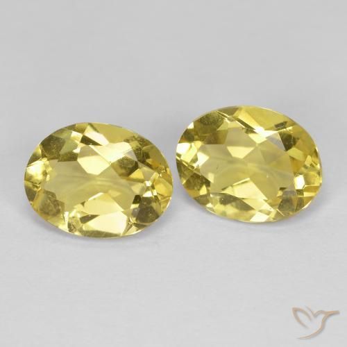 Pedras preciosas de Berilo Dourado Amarelo Toscana natural de 2.06 ct, oval, VS