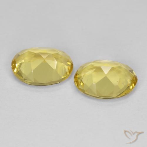 Pedras preciosas de Berilo Dourado Amarelo Toscana natural de 2.06 ct, oval, VS