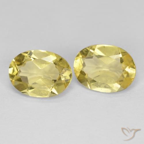 Pedras preciosas de Berilo Dourado Amarelo Toscana natural de 2.31 ct, oval, VS