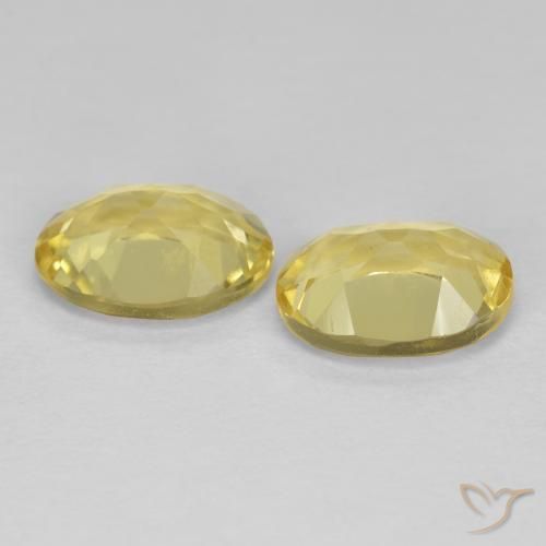 Pedras preciosas de Berilo Dourado Amarelo Toscana natural de 2.31 ct, oval, VS