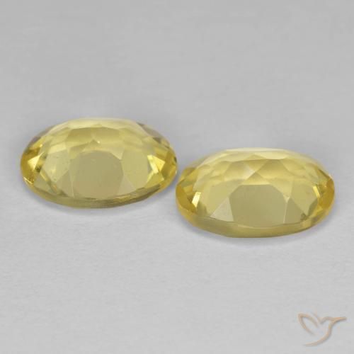 Pedras preciosas de Berilo Dourado Amarelo Dijon natural de 2.22 ct, oval, VS