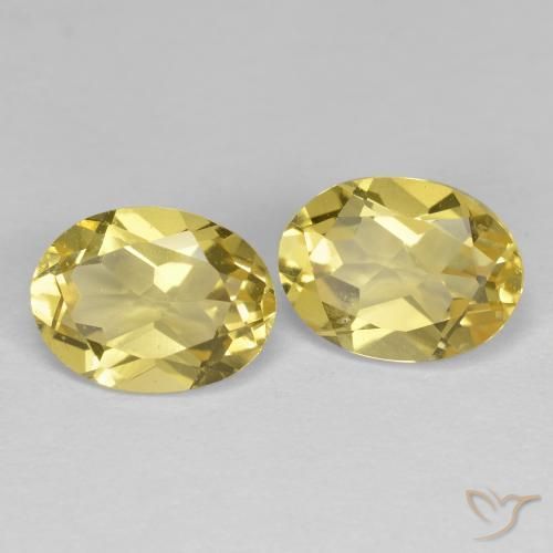 Pedras preciosas de Berilo Dourado Amarelo Toscana natural de 2.43 ct, oval, VS