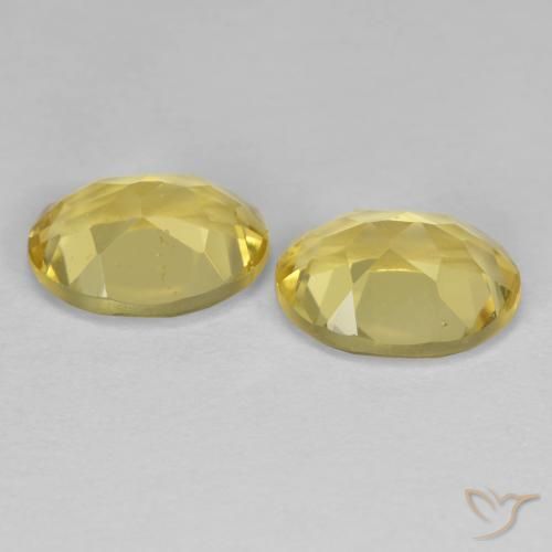 Pedras preciosas de Berilo Dourado Amarelo Toscana natural de 2.43 ct, oval, VS