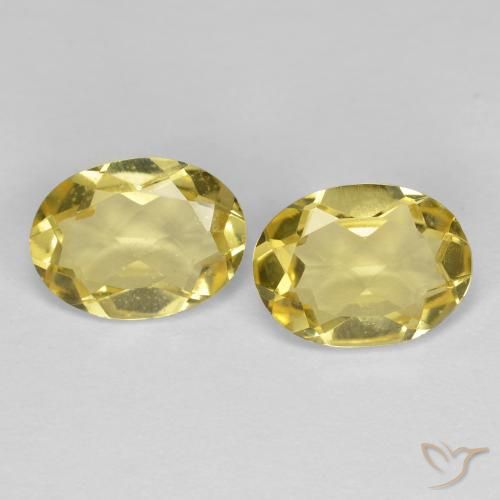 2.04ctw Natural Amarelo Dijon Berilo Dourado, oval, VVS-VS