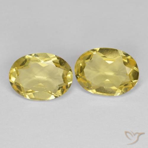 Pedras preciosas de Berilo Dourado Amarelo Dijon natural de 2.04 ct, oval, VVS-VS