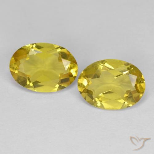 Pedras preciosas de Berilo Dourado amarelo médio natural de 2.09 ct, oval, VS