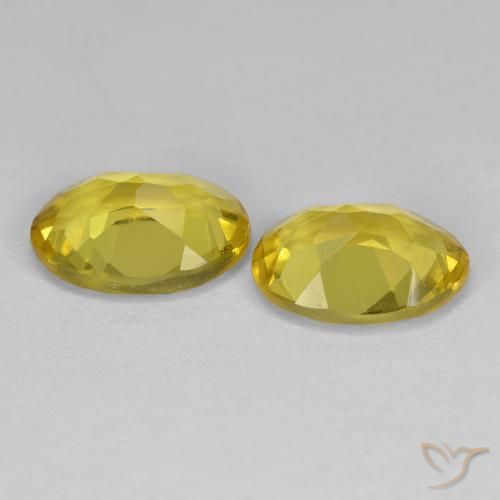 Pedras preciosas de Berilo Dourado amarelo médio natural de 2.09 ct, oval, VS